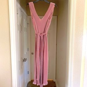 Sz Small Dusty Rose Mauve Lulu’s Midi Dress